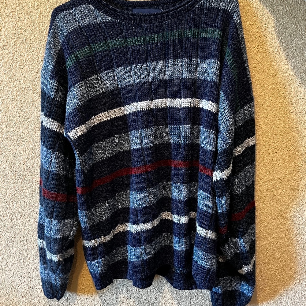 Vintage Grandpa Knitted Sweater from Honors Size XL